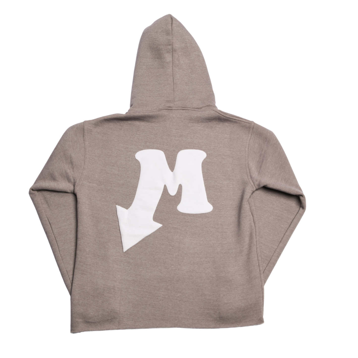 Quicksand Tan Motion Crop Hoodie