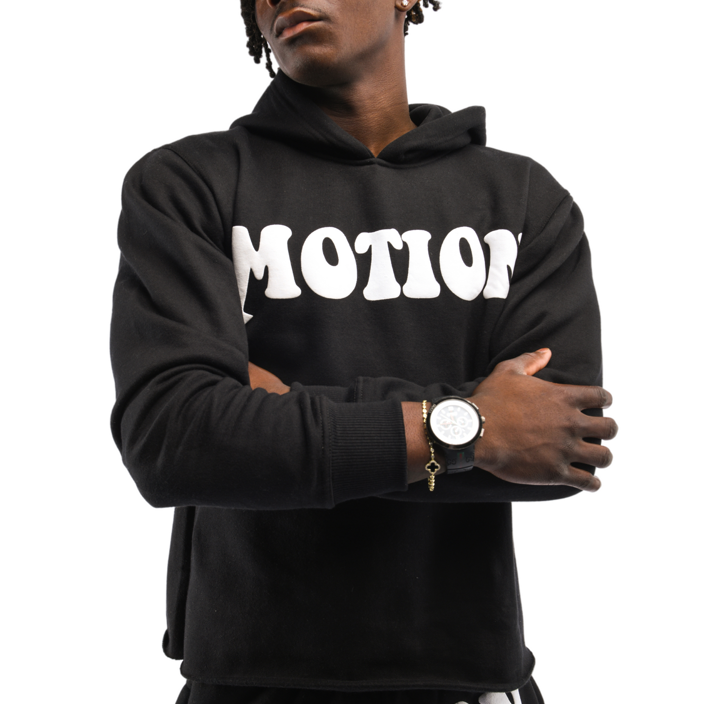 Midnight Motion Crop Hoodie